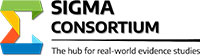 SIGMA Consortium Logo: The hub for real-world evidence studies.
